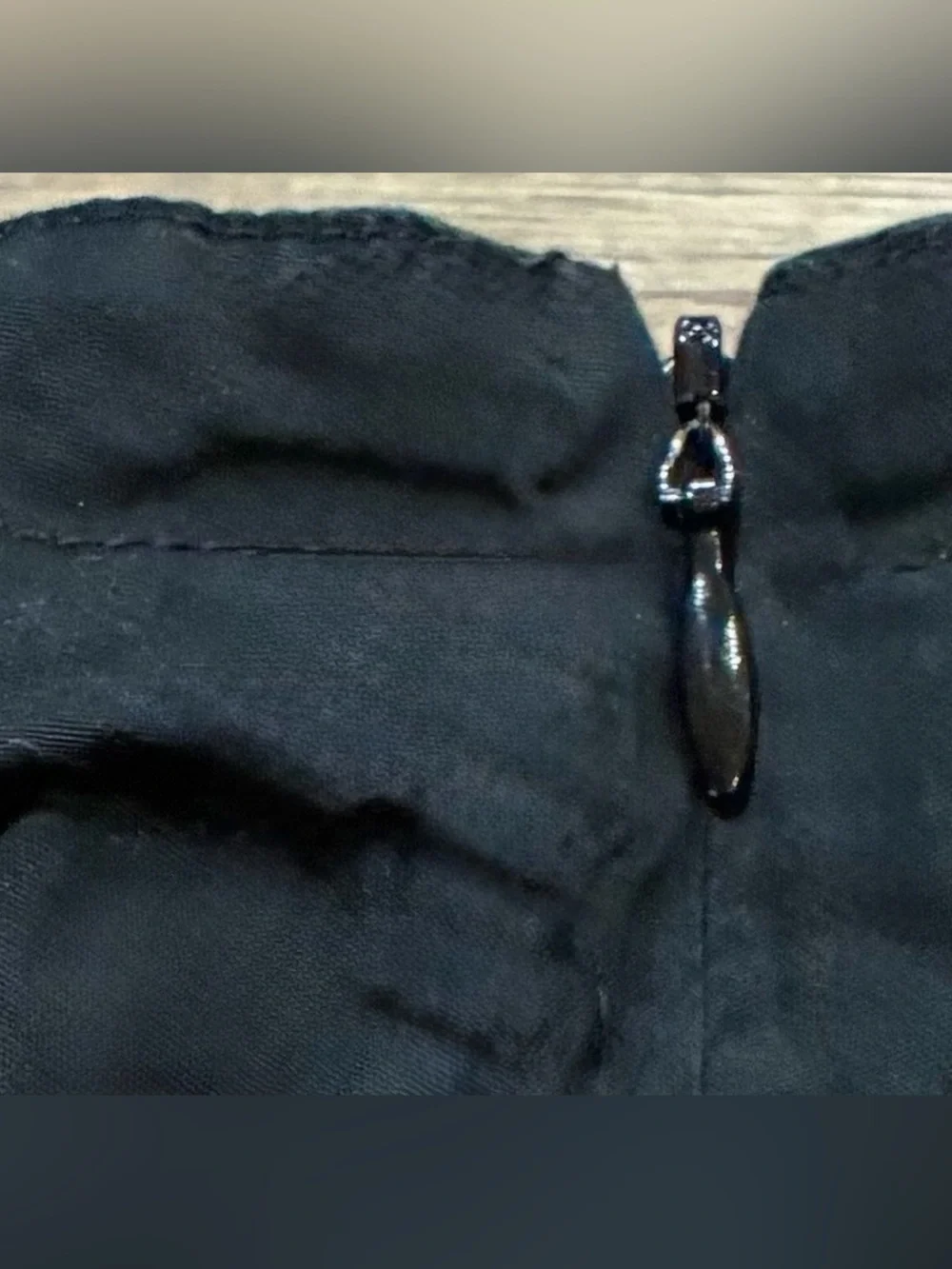 Black Organic Cotton A-Line Skirt Size 6 Stretch Utility Pocket Casual